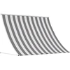 Pavėsinė Antracito ir baltos 400 x 150 cm