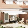 Pavėsinė Balta 450 x 300 x 165 cm Poliesteris ir Metalas