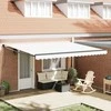 Pavėsinė Balta 450 x 300 x 165 cm Poliesteris ir Metalas
