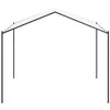 Pavėsinė 4 x 4 x 2,6 m Baltas Plienas ir poliesteris 180 gsm