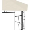 Pavėsinė, kreminės spalvos, 4x3x2,7m, 160g/m²