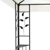Pavėsinė su dvigubu stogu, baltos spalvos, 6x3m, plienas