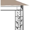 Pavėsinė su tinkleliu nuo uodų, taupe spalvos, 6x3x2,73m