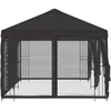 Paviljonas su šoninėmis sienelėmis 6 x 3 m Antracito