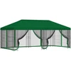 Paviljonas su šoninėmis sienelėmis 6 x 3 m Žalia