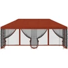 Paviljonas su šoninėmis sienelėmis 6 x 3 m Terakotos
