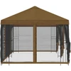Paviljonas su šoninėmis sienelėmis 6 x 3 m Taupe