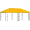 Sodo Paviljonas 6 x 3 m Geltona Poliesteris ir plienas 190 gsm