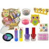 Lean Cars Kosmetikos ir nagų dailės rinkinys vaikams LeanToys Owl Nail Art Makeup Set, 1 vnt.