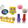 Lean Cars Kosmetikos ir nagų dailės rinkinys vaikams LeanToys Owl Nail Art Makeup Set, 1 vnt.