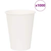 Popieriniai kavos puodeliai, 1000 vnt., 12 uncijų, 300 ml, balti