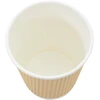 Popieriniai kavos puodeliai 500 vnt 8oz 200ml Ruda