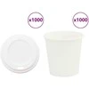 popieriniai kavos puodeliai su dangteliais 1000 vnt 4oz 100ml