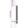 Prie sienos montuojamas draskymo stovas katėms, 109cm, sizalis