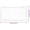 Priekabos tinklas su elastine virve, baltas, 7x3,5m, PP