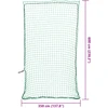 Priekabos tinklas su elastine virve, žalias, 6x3,5m, PP