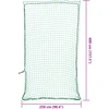 Priekabos tinklas su elastine virve, žalias, 4x2,5m, PP