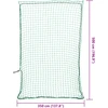 Priekabos tinklas su elastine virve, žalias, 5x3,5m, PP