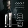 OSOM Professional Hair Clipper P9 profesionali plaukų kirpimo mašinėlė, ličio jonų baterija, 100-240V, 50/60 Hz, pilkos spalvos