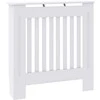 Radiatoriaus dangtis 2 pcs Balta 78x19x81,5cm Apdirbta mediena 3403241