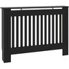 Radiatoriaus dangtis 2 pcs Juoda 112x19x81,5cm Apdirbta mediena 3403229