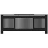 Radiatoriaus dangtis 2 pcs Juoda 205 x 20,5 x 81,5cm