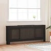 Radiatoriaus dangtis 2 pcs Juoda 205 x 20,5 x 81,5cm