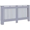 Radiatoriaus dangtis 2 pcs Pilka 152x19x81,5cm Apdirbta mediena 3403231