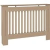 Radiatoriaus dangtis 2 pcs Ruda 112x19x81,5cm Apdirbta mediena 3403230