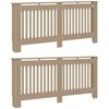 Radiatoriaus dangtis 2 pcs Ruda 172x19x81,5cm Apdirbta mediena 3403236