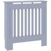 Radiatoriaus dangtis 2 pcs Pilka 78x19x81,5cm Apdirbta mediena 3403243