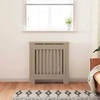 Radiatoriaus dangtis 2 pcs Ruda 78x19x81,5cm Apdirbta mediena 3403244