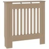 Radiatoriaus dangtis 2 pcs Ruda 78x19x81,5cm Apdirbta mediena 3403244