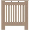 Radiatoriaus dangtis 2 pcs Ruda 78x19x81,5cm Apdirbta mediena 3403244