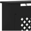 Radiatoriaus uždangalas, juodos spalvos, 78cm, MDF