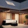 Rankinis markizės rėmas su LED Smėlio 5 x 3 m