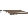 Rankinis markizės rėmas su LED Taupe 4 × 3 m