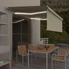 Rankiniu būdu ištraukiama markizė, kreminė, 4x3m