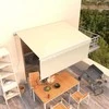 Rankiniu būdu ištraukiama markizė, kreminė ir balta, 3x2,5m