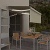 Rankiniu būdu ištraukiama markizė, kreminė ir balta, 3x2,5m