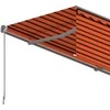 Rankiniu būdu ištraukiama markizė, oranžinė ir ruda, 3,5x2,5m