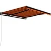 Rankiniu būdu ištraukiama markizė, oranžinė ir ruda, 350x250cm