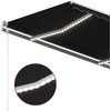 Rankiniu būdu ištraukiama markizė su LED, antracito, 450x350cm