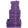 Rankšluostis Rankšluosčių rinkinys SOLUND, 12vnt., violetiniai, 600g/m²