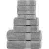 Rankšluostis Rankšluosčių rinkinys SOLUND, 8vnt., pilki, 600g/m²