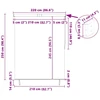 Roletas Geltona ir mėlyna 220 x 250 cm Audinys ir aliuminis