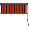 Roletas Oranžinė ir ruda 180 x 250 cm Audinys ir aliuminis