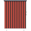 Roletas Oranžinė ir ruda 200 x 250 cm Audinys ir aliuminis