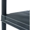 Sandėliavimo lentyna, juoda, 60x30x138cm, plastikas, 100kg