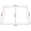 Saulės šešėlio audinys Antracito ir baltos 4 / 5 x 3 m HDPE